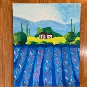 Provence painting on canvas